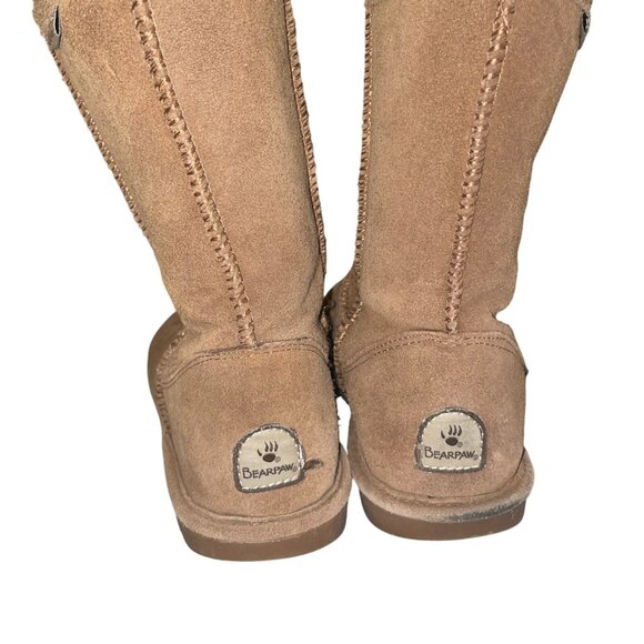Bearpaw Womens Suede Shearling Lined Winter Boots Size 10 - Picture 3 of 8